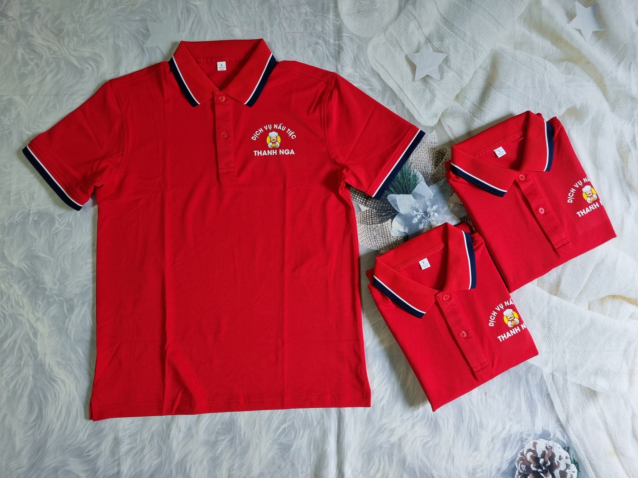 BST Polo poly mix 2 sọc