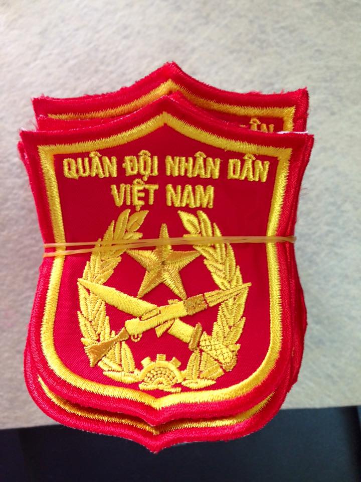 Thêu logo Quân đội nhân dân