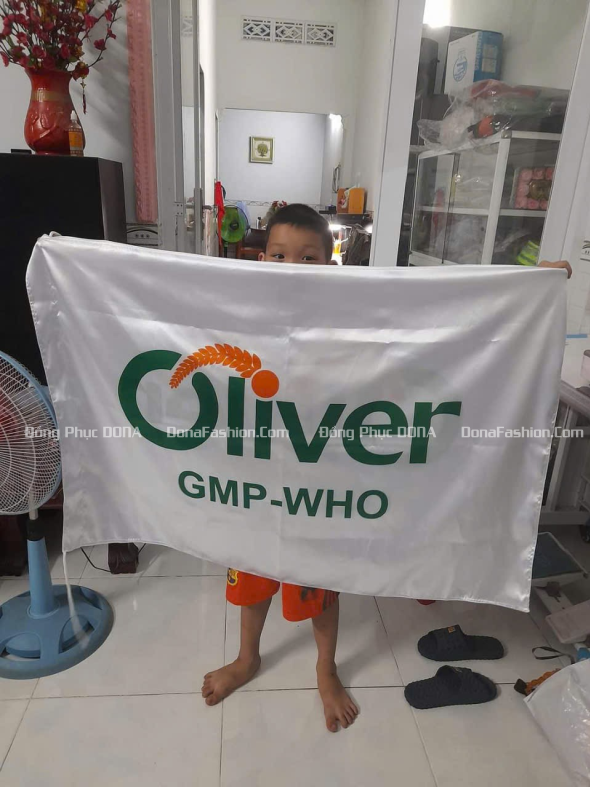 May in cờ công ty Oliver