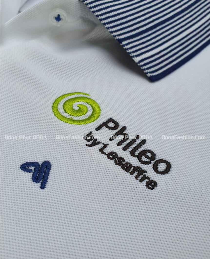 Thêu Logo đồng phục áo thun