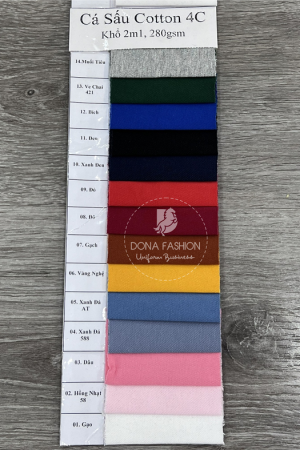 VẢI THUN CÁ SẤU 100% COTTON-4C