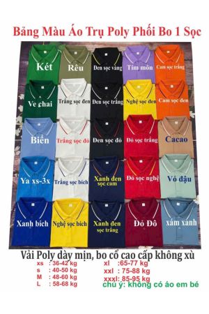 BST Polo poly basic 1 sọc