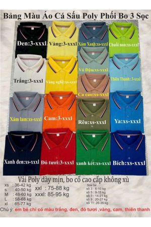 BST Polo poly mix 3 sọc