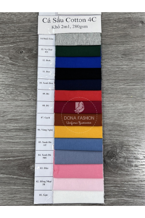 VẢI THUN CÁ SẤU 100% COTTON-4C